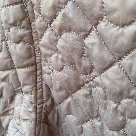 Disney Grey Puffer Coat Jacket – Mickey Mouse Stitching — XS - Picture 5 of 5